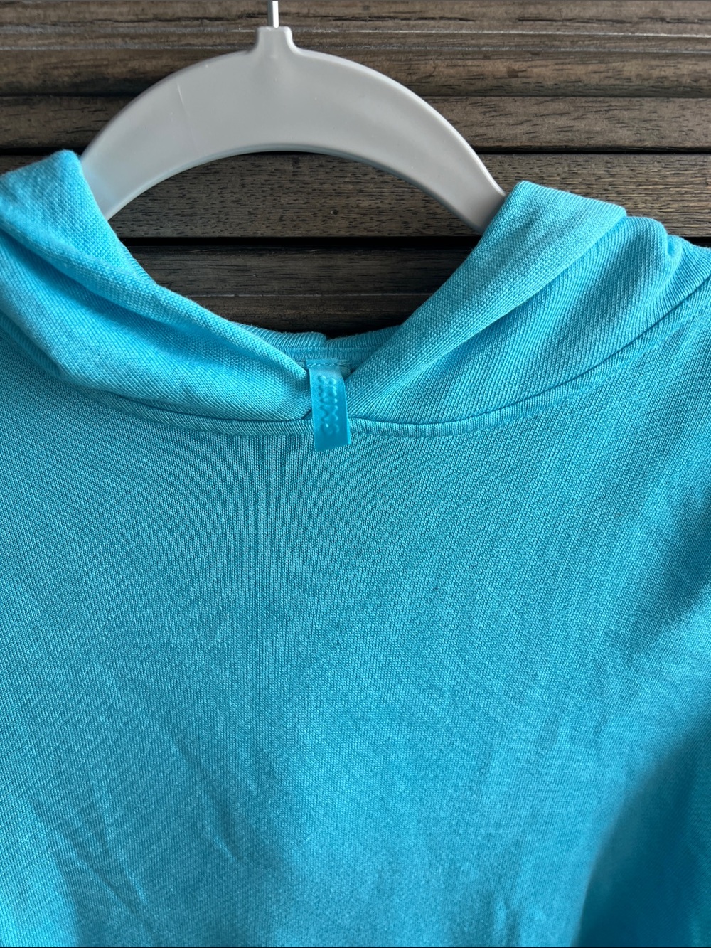 SKIMS French Terry Modal Classic Hoodie - Cyan / Teal - Size S